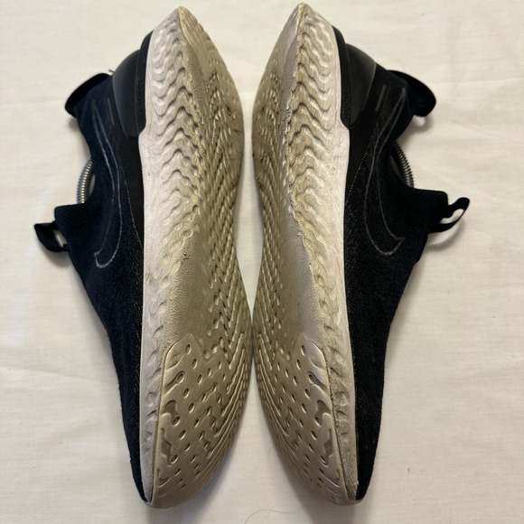 Nike Epic Phantom React Flyknit Mens 13 Shoes Black Slip On Sneaker Running - Picture 10 of 16